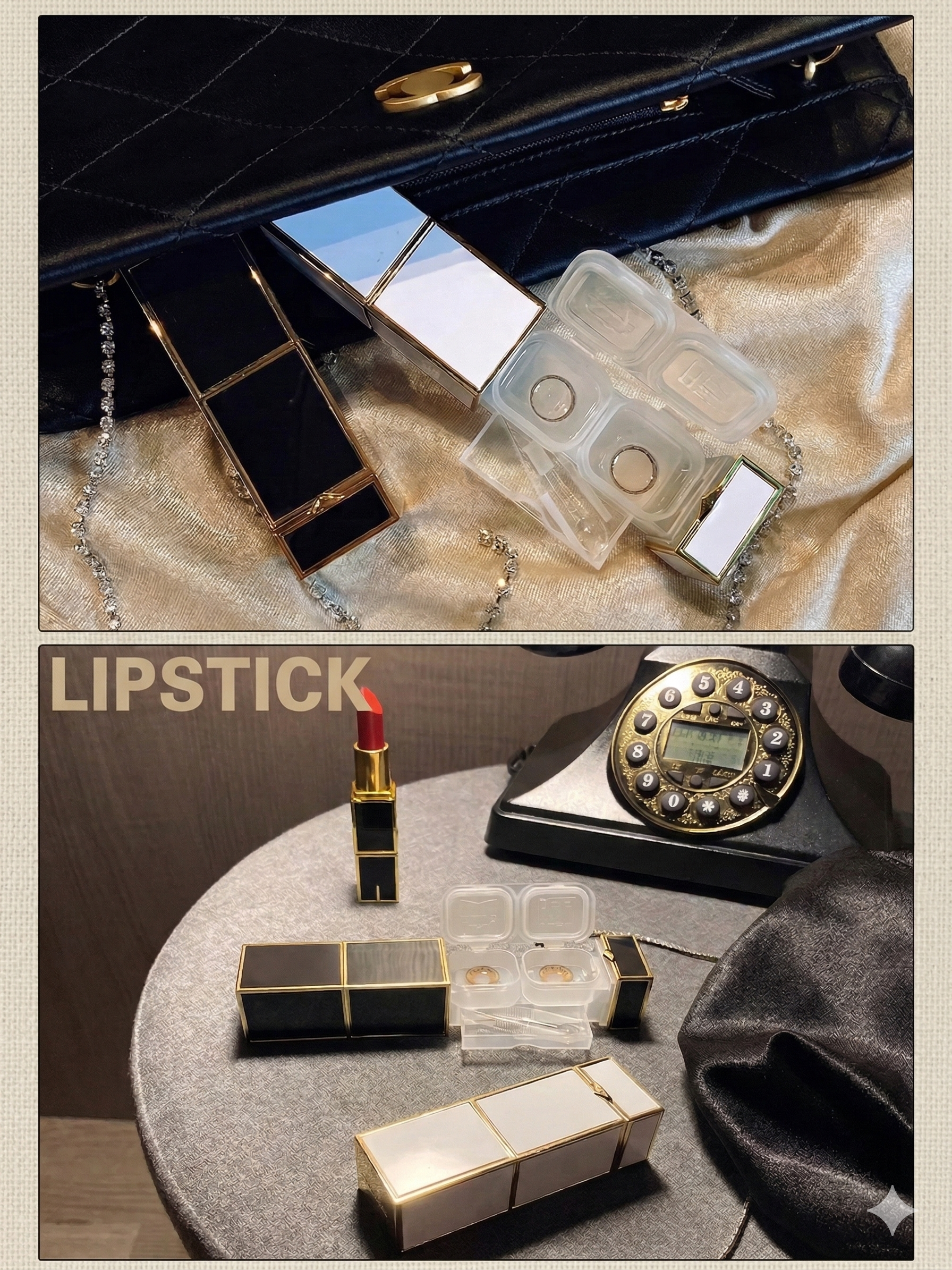 Luxury Lipstick Style Contact Lens Travel Kit