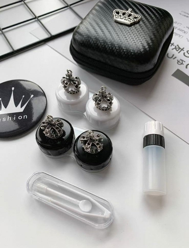 Royal Crown | Ornate Embellished Contact Lens Travel Set